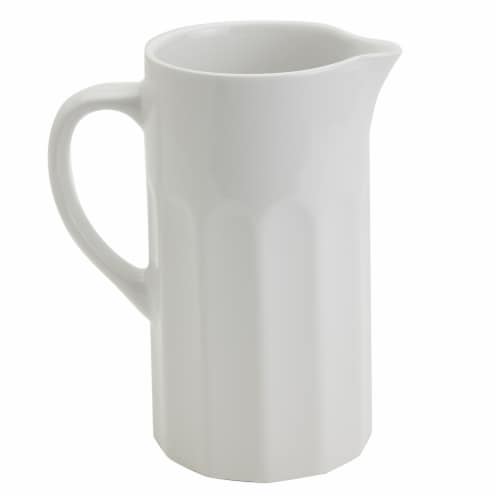 Tabletops Unlimited Mason Craft and More Stoneware Cafe Pitcher - White Perspective: front