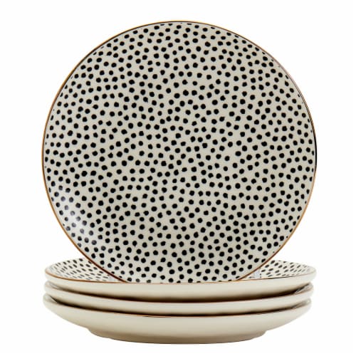 Tabletops Gallery Appetizer Plate Set - Dots Perspective: front