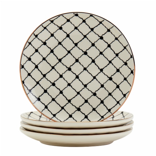 Tabletops Gallery Appetizer Plate Set - Grid Perspective: front