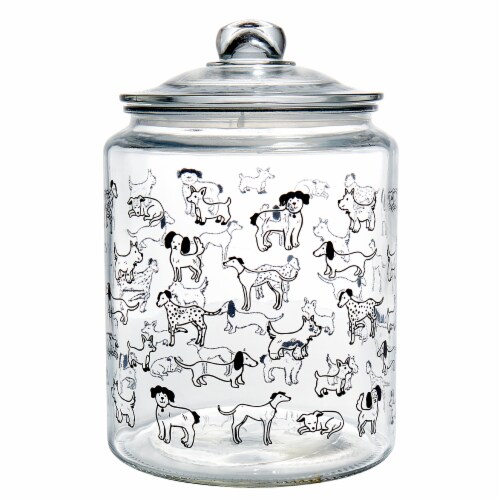 Tabletops Gallery Glass Apothecary Jar – Dogs Perspective: front