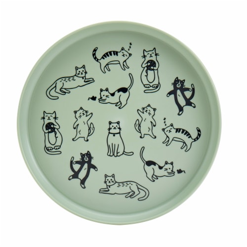 Smart Planet Recycled Plastic Salad Plate – Cats Perspective: front