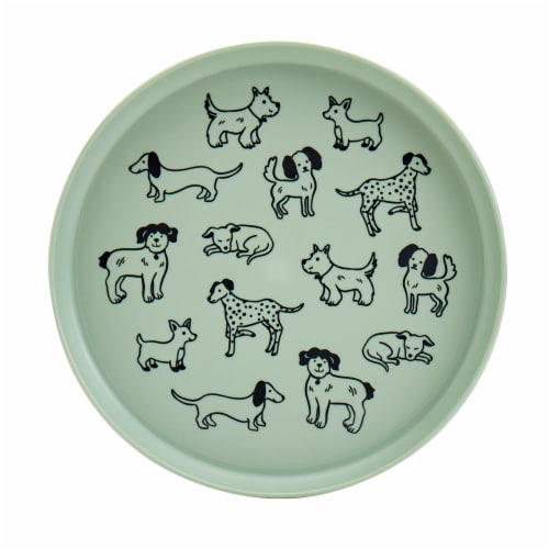 Smart Planet Recycled Plastic Salad Plate – Dogs Perspective: front