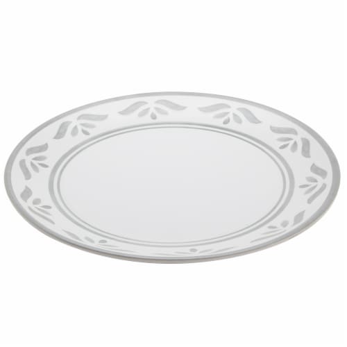Tabletops Gallery Carrara Matte Melamine Dinner Plate Perspective: front