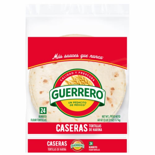 Guerrero Caseras Burrito Size Flour Tortillas Perspective: front