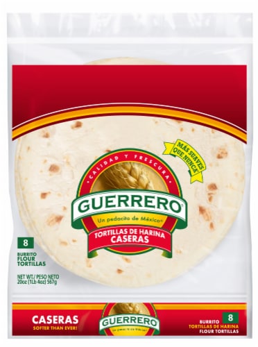 Guerrero® Caseras Burrito Flour Tortillas Perspective: front