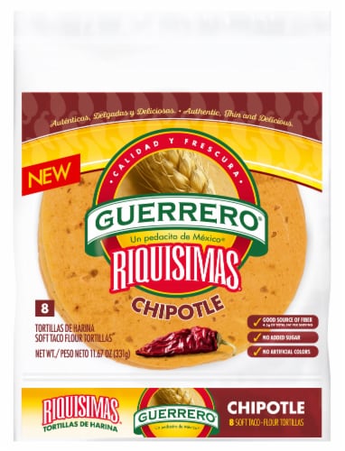 Guerrero® Riquisimas® Chipotle Tortillas 8 ct Perspective: front