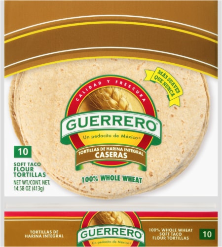Guerrero Whole Wheat Flour Tortillas 10 Count Perspective: front