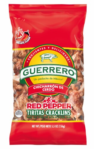 Guerrero Red Pepper Tiritas Cracklins Perspective: front