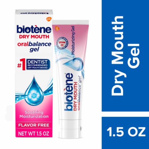 Biotene, Dry Mouth, Oral Balance Gel, Flavor Free, Soothing Moisturization Perspective: front