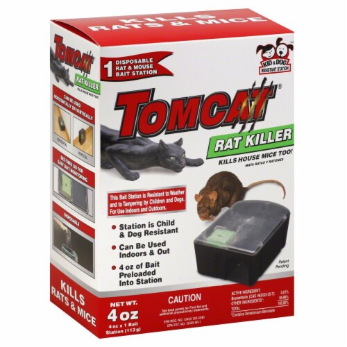 Tomcat Indoor/Outdoor Disposable Mouse Killer Bait Station, Child