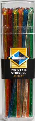 Diamond® Plastic Cocktail Stirrers Perspective: front