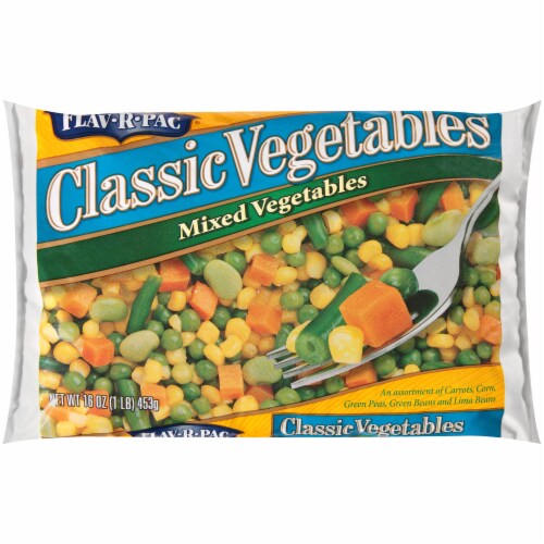 Flav-R-Pac Classic Vegetables Frozen Mixed Vegetables Perspective: front
