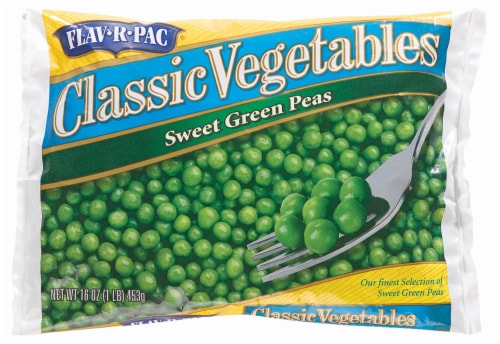 Flav-R-Pac Sweet Green Peas Perspective: front