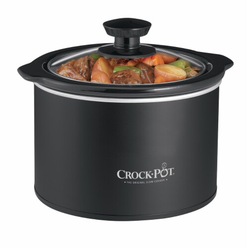 Crock-Pot Mini 1.5 Quart Round Manual Slow Cooker, Black (SCR151)