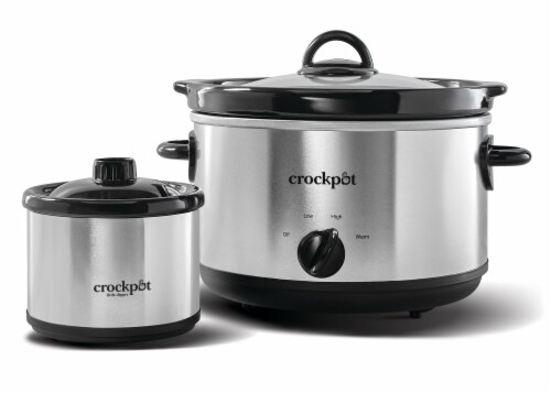 Crock-Pot Slow Cooker with Little Dipper Warmer Perspective: front