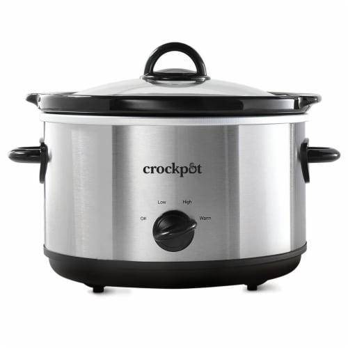 Crock-Pot® Classic Stainless Steel Slow Cooker - Silver/Black, 4.5