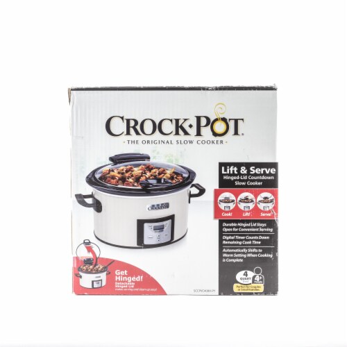 Crockpot™ 4.5-Quart Lift & Serve Hinged Lid Slow Cooker, One-Touch