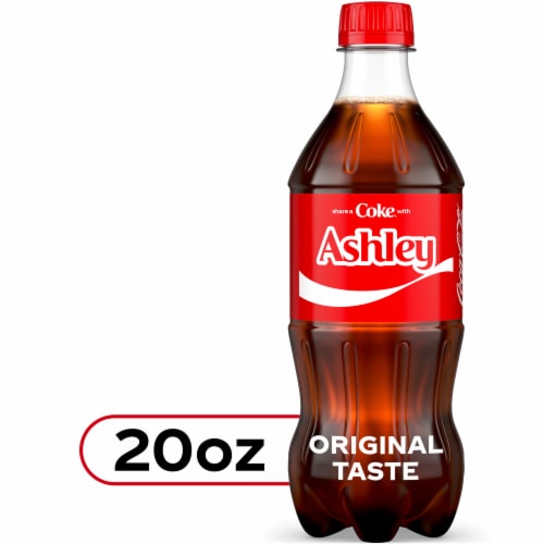 Coca-Cola Original Taste Soda Bottle Perspective: front