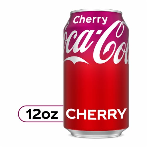 Coca-Cola® Cherry Soda Can Perspective: front