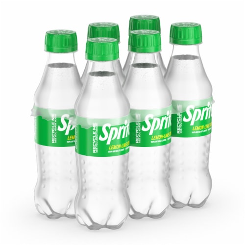 Sprite® Lemon Lime Caffeine Free Soda Bottles Perspective: front