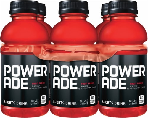 Powerade Fruit Punch Flavored Sports Drink Perspective: front