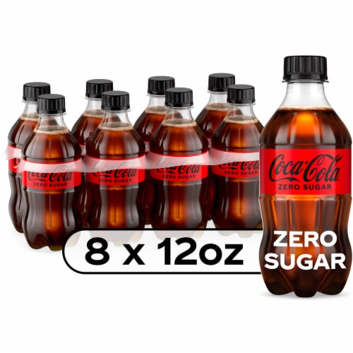 Coca-Cola® Zero Sugar Soda Bottles Perspective: front