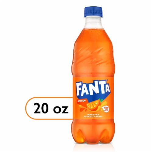 Fanta® Orange Caffeine Free Soda Bottle Perspective: front