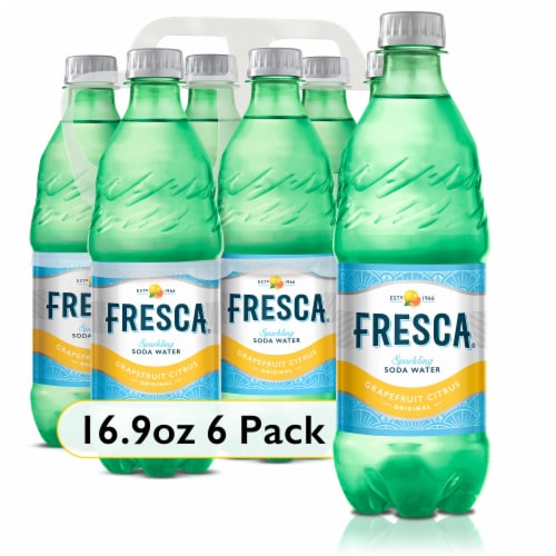 Fresca® Grapefruit Citrus Caffeine Free Soda Bottle Perspective: front