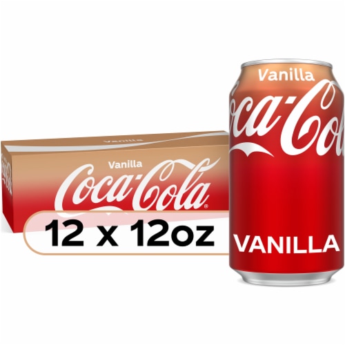 Coca-Cola® Vanilla Soda Cans Perspective: front