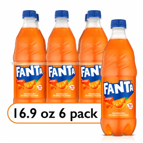 Fanta® Orange Caffeine Free Soda Bottles Perspective: front