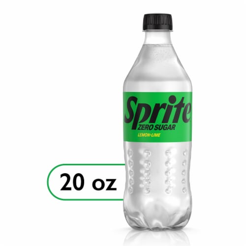 Sprite® Zero Sugar Lemon Lime Diet Caffeine Free Soda Bottle Perspective: front