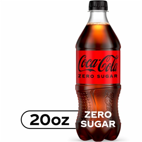 Coca-Cola® Zero Sugar Soda Bottle Perspective: front