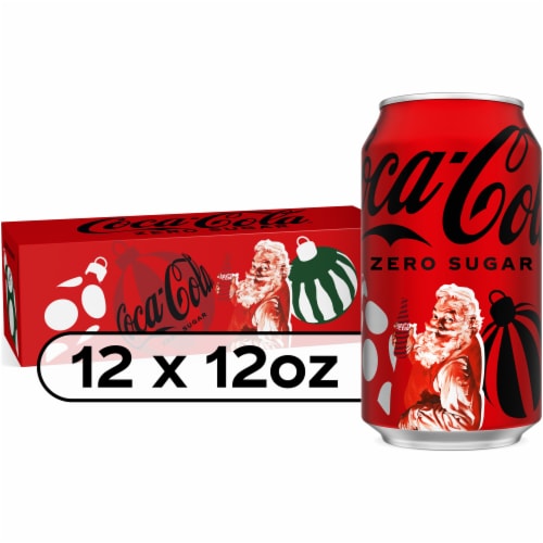 Coca-Cola® Zero Sugar Soda Cans Perspective: front