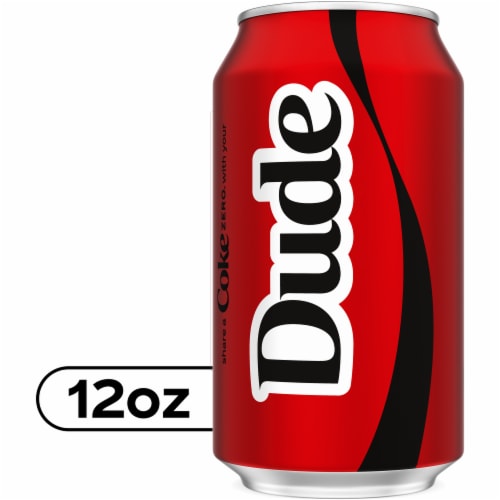 Coca-Cola Zero Sugar Soda Can Perspective: front
