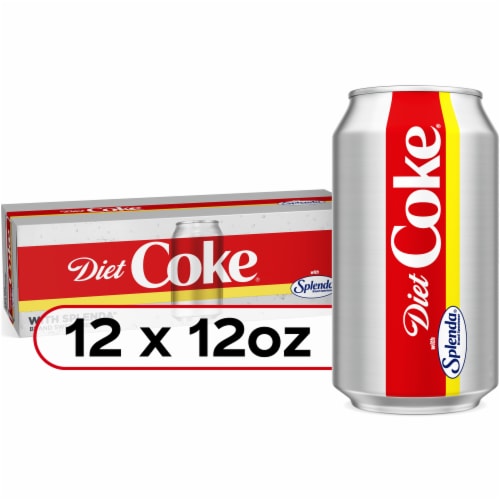Diet Coke® Sweetened with Splenda Zero Sugar Soda Cans Perspective: front