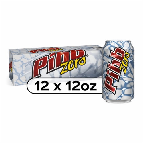 Pibb Zero Sugar Soda Cans Perspective: front