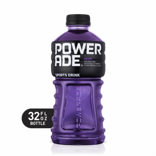 Powerade Grape Electrolyte & Vitamin Sports Drink Perspective: front