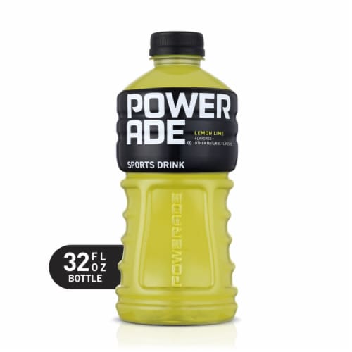 Powerade Lemon Lime Electrolyte & Vitamin Sports Drink Perspective: front