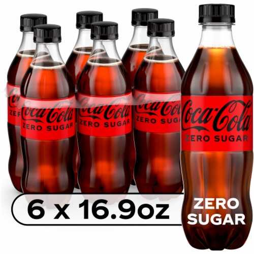 Coca-Cola® Zero Sugar Soda Bottles Perspective: front