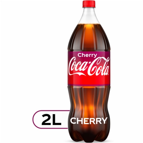 Coca-Cola® Cherry Soda Bottle Perspective: front