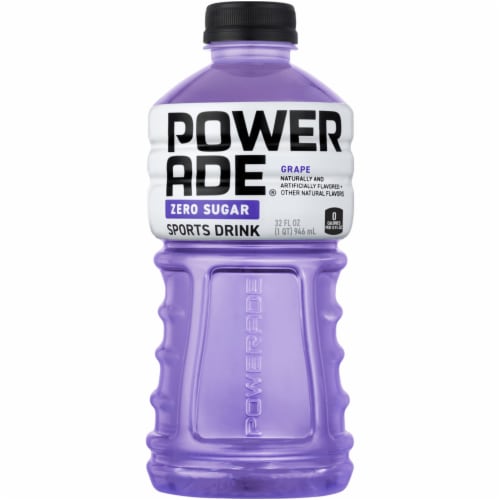 Powerade® Zero Sugar Purple Grape Sports Drink Bottle Perspective: front