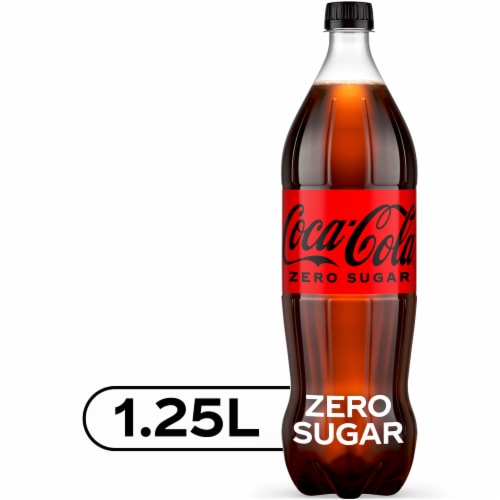 Coke Zero Sugar Diet Soda Pop Soft Drink Perspective: front