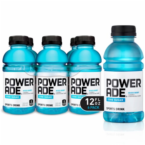 Pick N Save Powerade Zero Sugar Mixed Berry Sports Drinks 6 Bottles 12 Fl Oz