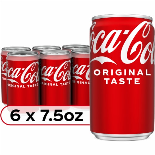 Coca-Cola® Soda Mini Cans, 6 pk / 7.5 fl oz - Kroger