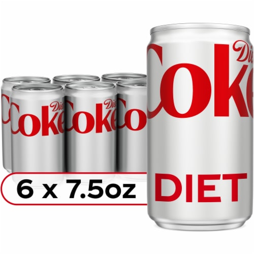 Diet Coke Diet Soda Mini Can Perspective: front