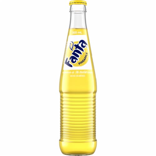 Fanta® Mexican Pineapple Soda Bottle Perspective: front