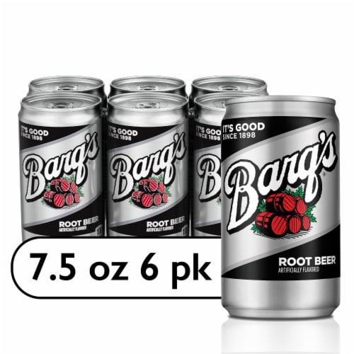 Barq'S® Root Beer Caffeine Free Soda Mini Cans Perspective: front