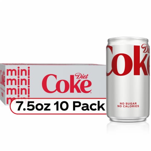 Diet Coke Diet Soda Mini Cans Perspective: front