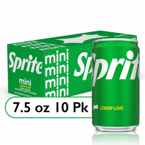 Sprite® Lemon Lime Soda Mini Cans Perspective: front