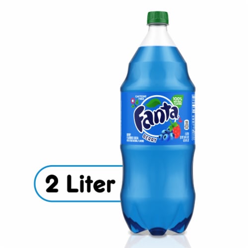Fanta® Berry Fruit Flavored Caffeine Free Soda Bottle Perspective: front